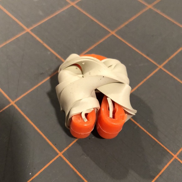 NWOT 7. new orange waterproof swimming nose plugs on elastic - Picture 2 of 13